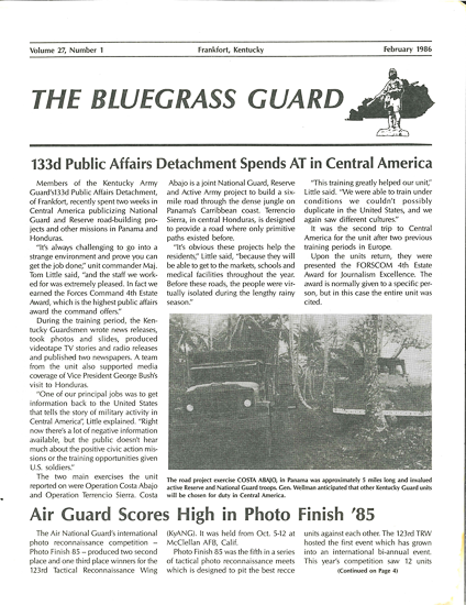 Bluegrass Guard, February 1986